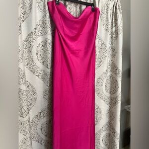 Fushia pink slip dress